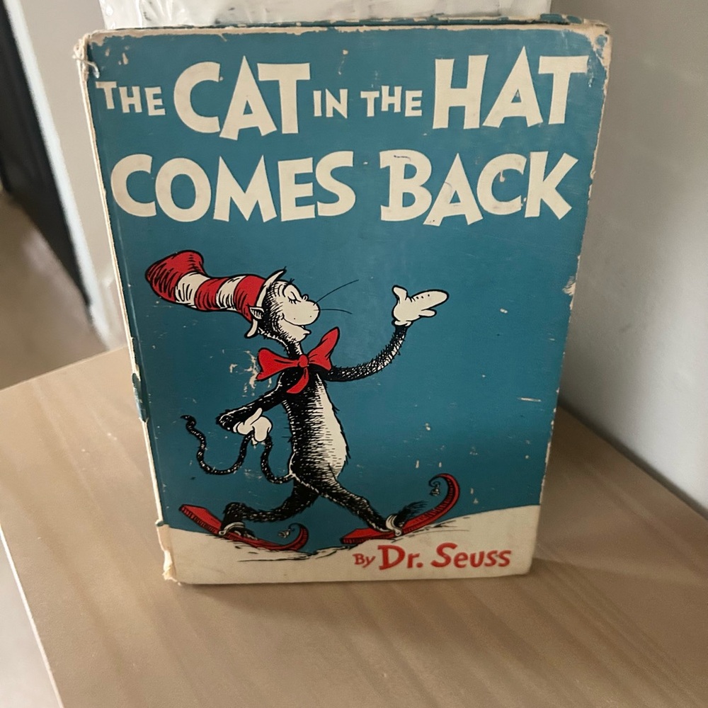 Vintage Cat in the Hat Comes Back Dr Seuss Hardcover 1958 Well Loved